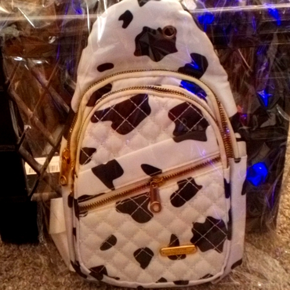Over the shoulder Cow print crossbody